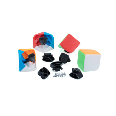 (Magnetic) Stickerless Magic Speedcube for Kids & Adults Speedy Brainstorming Puzzle Cube (Multicolor)