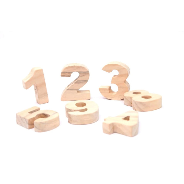 11 Pieces Educational Wooden Numbers 123 - Learning and Stacking Toy (2-4 Years)