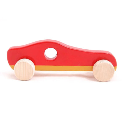 Wooden Push Toy  Sports Car for Kids - Large Size