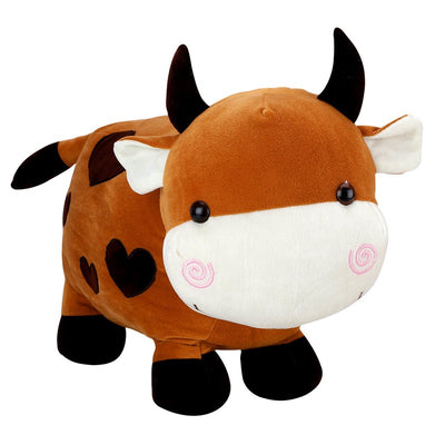 Cow Shaped Baby Pillow (Light Brown)