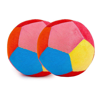 Baby Soft Ball With Rattle Sound (Pack of 2)