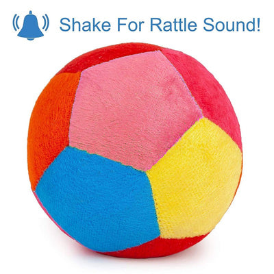 Baby Soft Ball With Rattle Sound (Pack of 2)