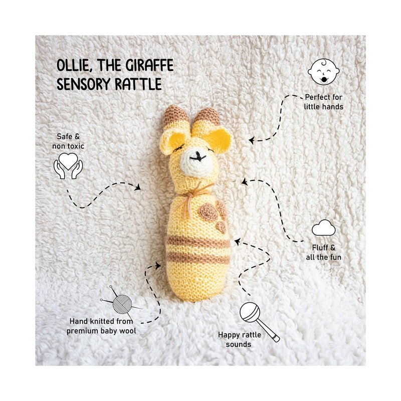 Ollie The Giraffe Sensory Rattle