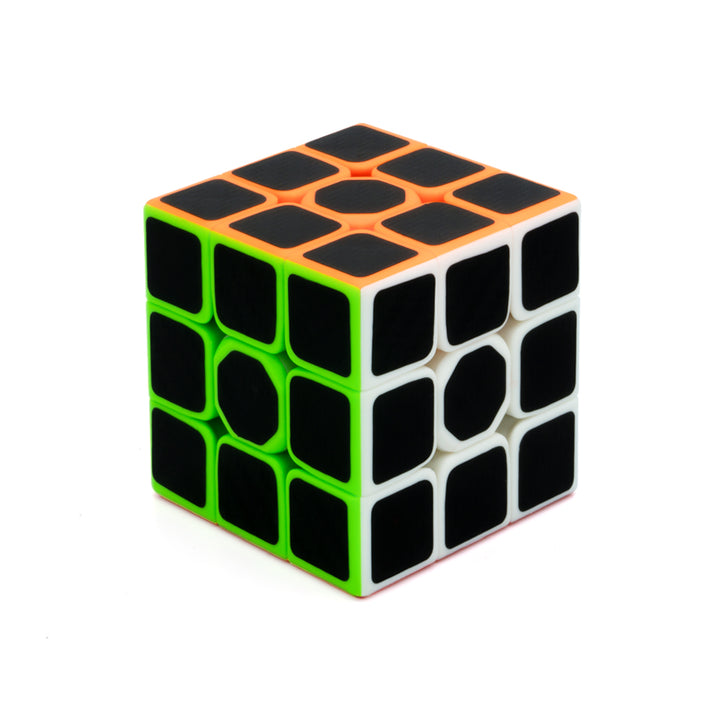 Carbon Fiber Magic Speed Cube Puzzle for Kids & Adults Magic Speedy Stress Buster Brainstorming Puzzle (Multicolor)