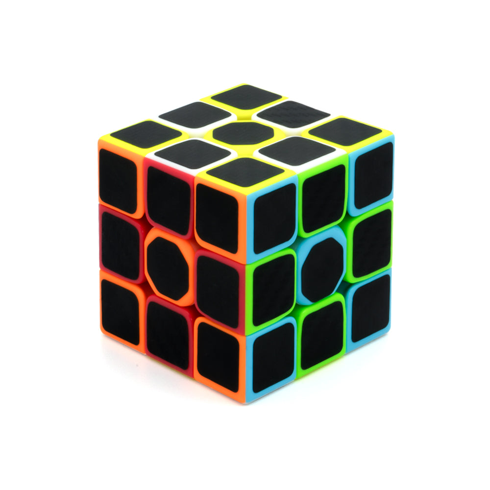 Carbon Fiber Magic Speed Cube Puzzle for Kids & Adults Magic Speedy Stress Buster Brainstorming Puzzle (Multicolor)