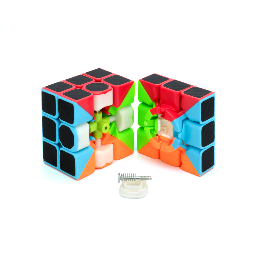 Carbon Fiber Magic Speed Cube Puzzle for Kids & Adults Magic Speedy Stress Buster Brainstorming Puzzle (Multicolor)