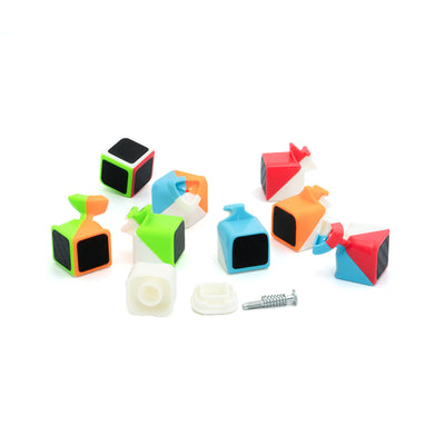 Carbon Fiber Magic Speed Cube Puzzle for Kids & Adults Magic Speedy Stress Buster Brainstorming Puzzle (Multicolor)