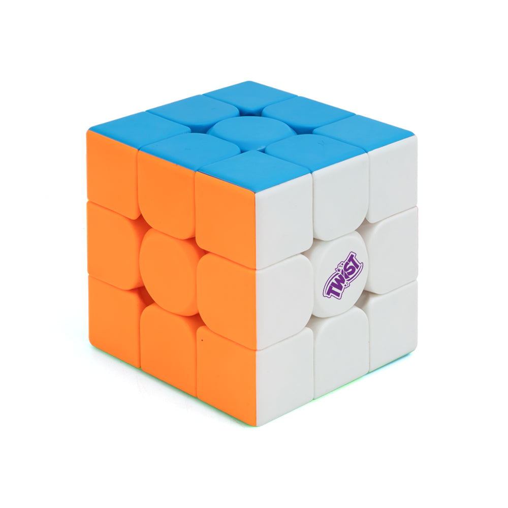 Twist 3x3 Speedcube | Stickerless Cube For Kids & Adults | Magic Speedy Stress Buster Brainstorming Puzzle (Multicolor)