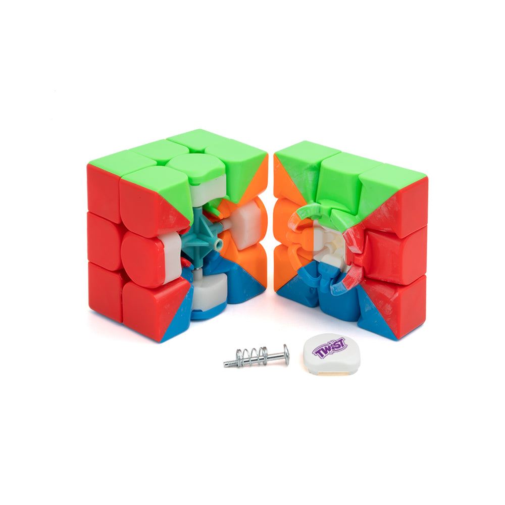 Twist 3x3 Speedcube | Stickerless Cube For Kids & Adults | Magic Speedy Stress Buster Brainstorming Puzzle (Multicolor)