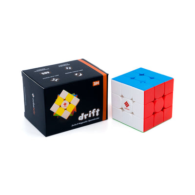 Drift 3M 3x3 (Magnetic) Stickerless Speed Cube for Kids & Adults Magic Speedy Stress Buster Brainstorming Puzzle Cube (Multicolor)