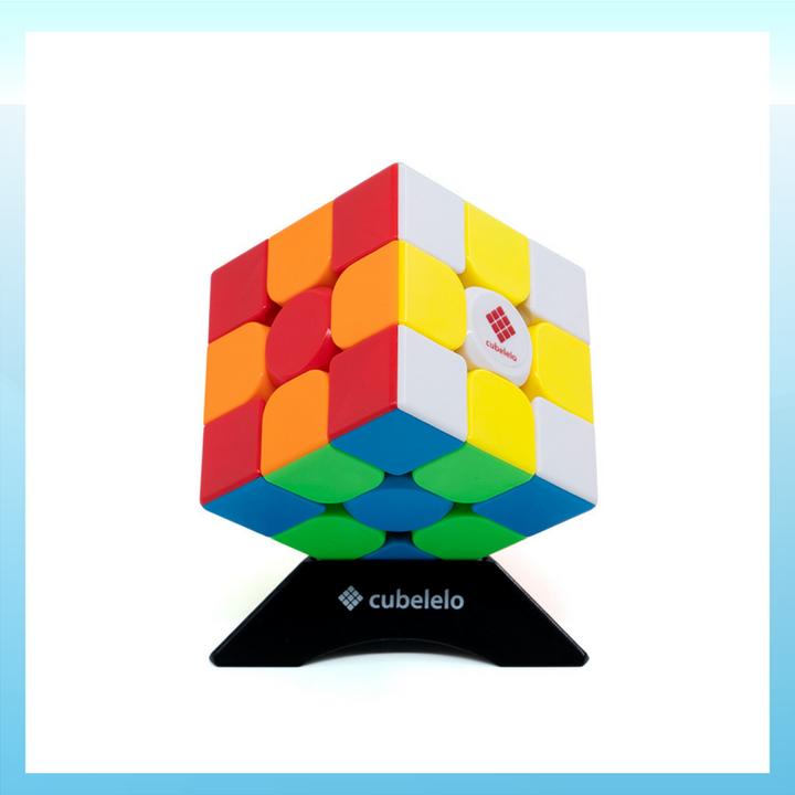 Magnetic Stickerless Speed Cube 3x3 - Fast Puzzle Cube (6 Years till Grown Ups) | Multicolor