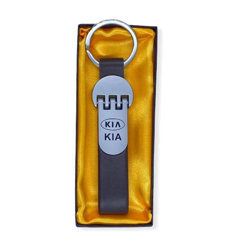 Kia Leather Metallic HQ Keyring