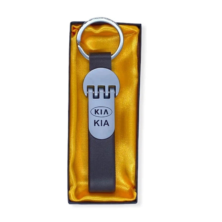 Kia Leather Metallic HQ Keyring