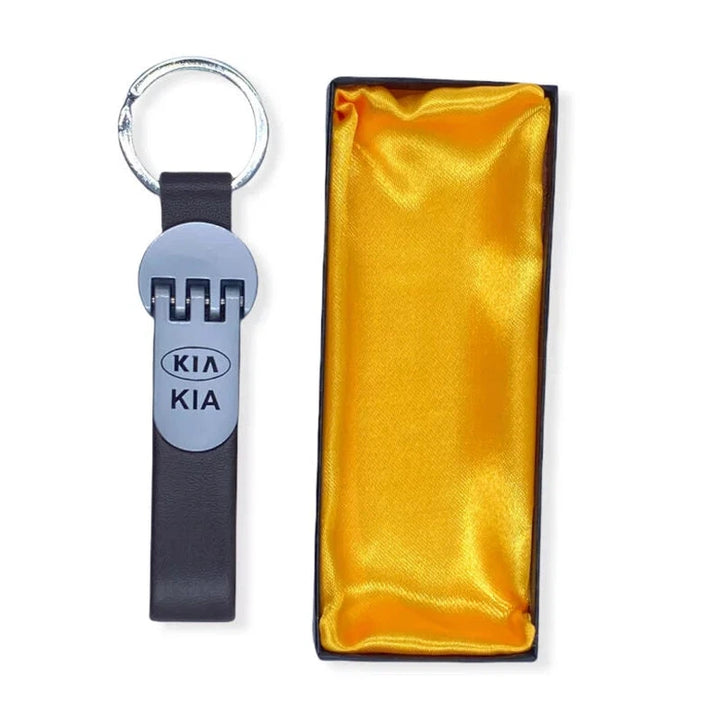 Kia Leather Metallic HQ Keyring