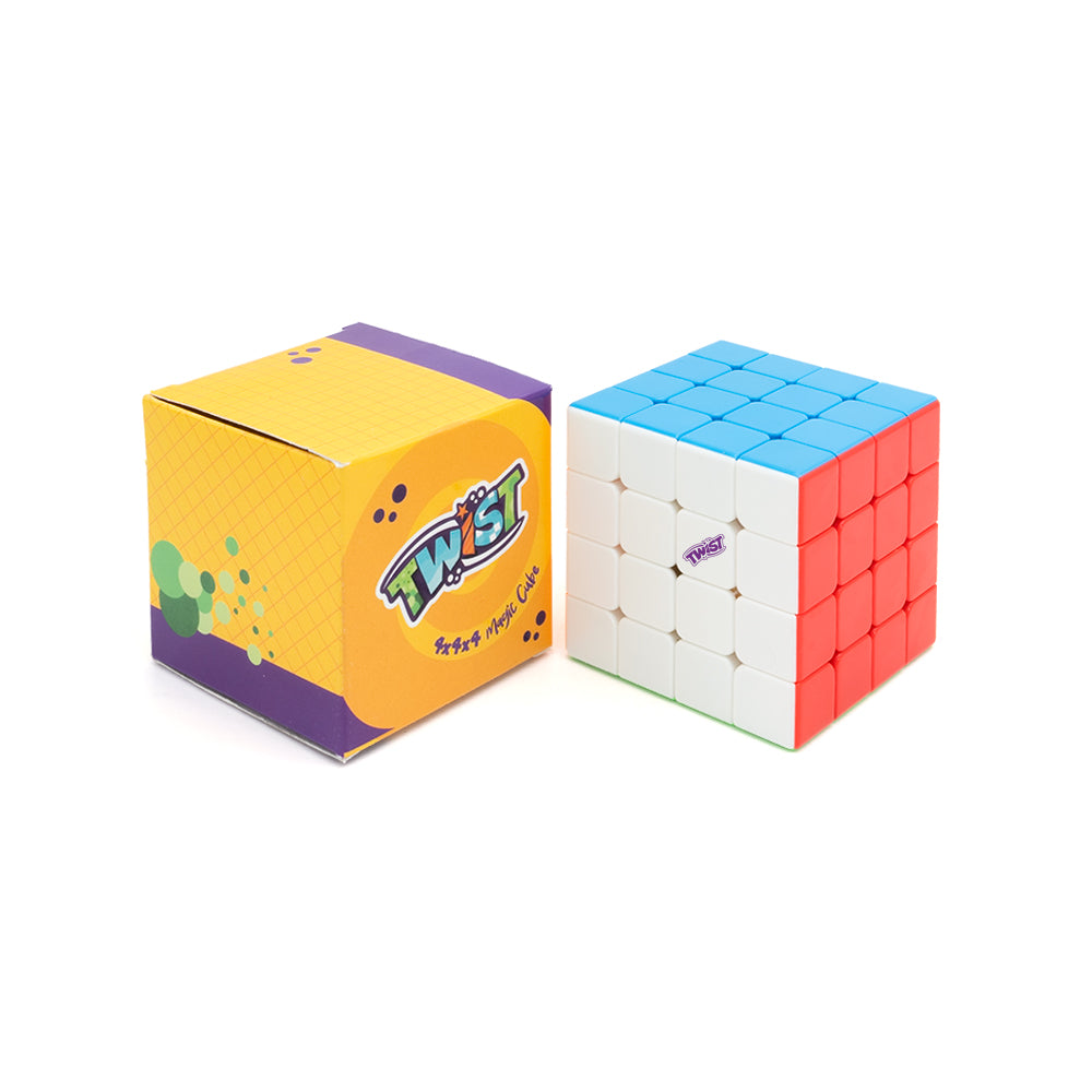 Twist 4x4 Speedcube | Stickerless Cube for Kids & Adults | Magic Speedy Stress Buster Brainstorming Puzzle (Multicolor)