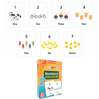 Numbers Flash Cards (27 Early Learning Flash Cards For Kids)