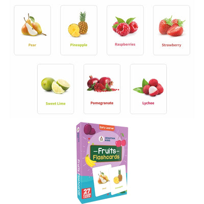 Fruits Flash Cards (27 Early Learning Flash Cards For Kids)