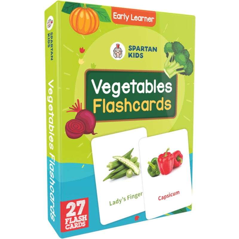 Vegetables Flash Cards (27 Early Learning Flash Cards For Kids)