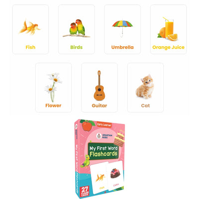 My First Word Flash Cards (27 Early Learning Flash Cards For Kids)