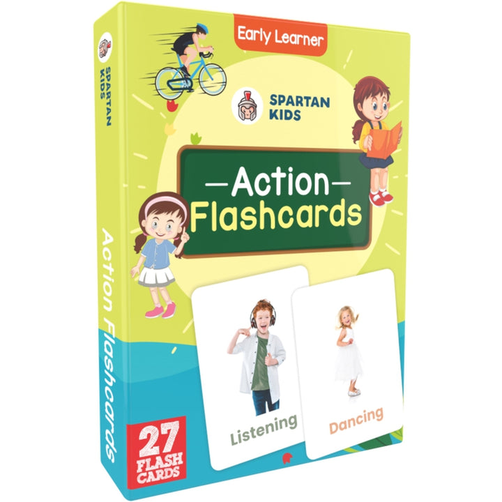 Action Flash Cards (27 Early Learning Flash Cards For Kids)