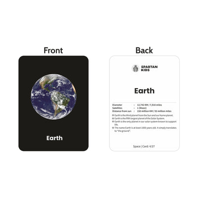 Space Flash Cards (27 Early Learning Flash Cards For Kids)
