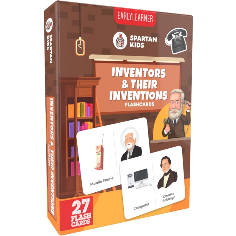 Scientists and Their Invention Flash Cards (27 Early Learning Flash Cards For Kids)