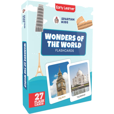 Wonders of The World Flash Cards (27 Early Learning Flash Cards For Kids)