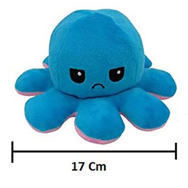 9Reversible Octopus Soft Toy (Blue Pink)