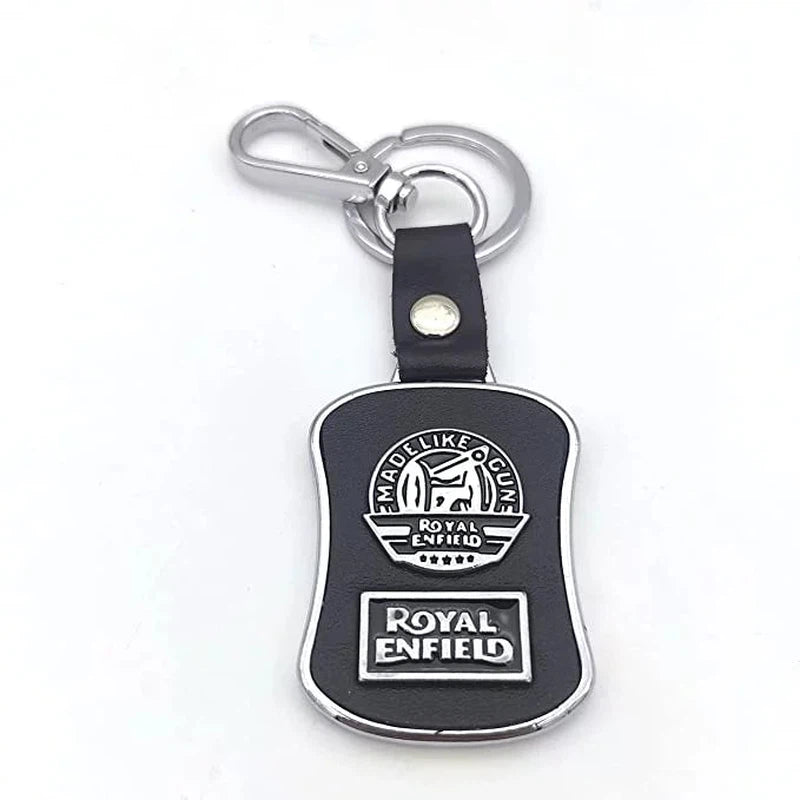 Royal Enfield Leather Metalic Keyring