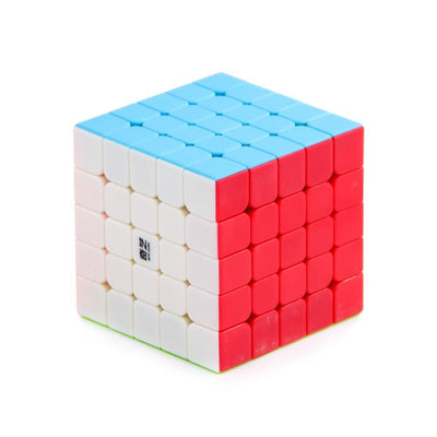QiYi QiZheng S 5x5 Stickerless Speedcube Puzzle for Kids & Adults Magic Speedy Anti Stress Brainstorming Puzzle Cube (Multicolor)