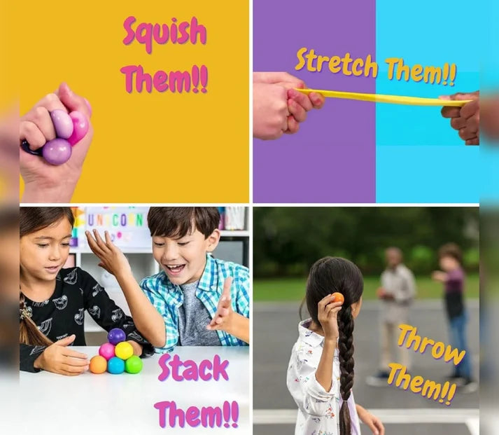 Scoobies Glowballs – Multi-Color Glow in the Dark Sensory Balls | Squishy Fidget Stress Buster