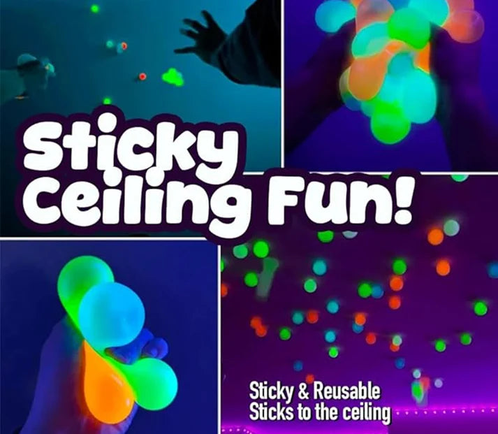 Scoobies Glowballs – Multi-Color Glow in the Dark Sensory Balls | Squishy Fidget Stress Buster