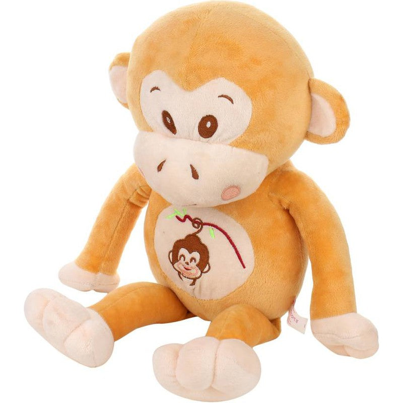 Plush Monkey Shaped Soft Toy Cum Pillow