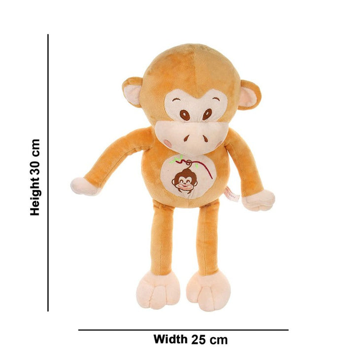 Plush Monkey Shaped Soft Toy Cum Pillow