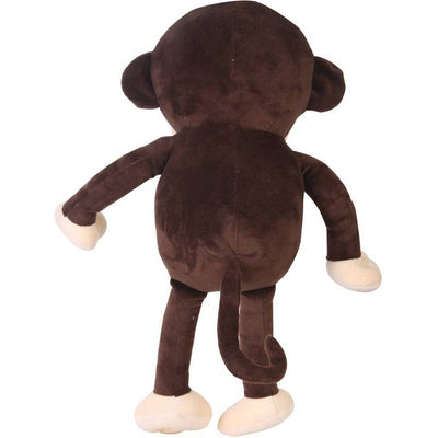 Plush Monkey Shaped Soft Toy Cum Pillow (Brown)