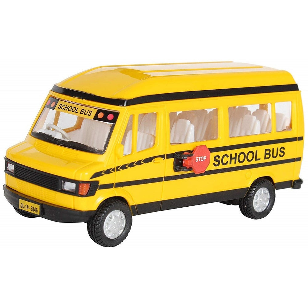 Buy TMP School Bus Pull Back Toy (BG) on Snooplay India