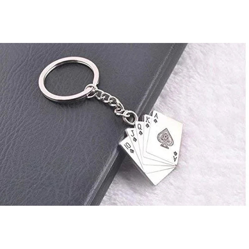 Buy Metallic Playing cards Keyring on Snooplay India