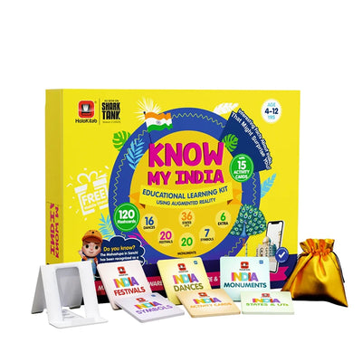 Know My India Smart Learning Kit for Kids | 120 Flashcards | Activity Cards