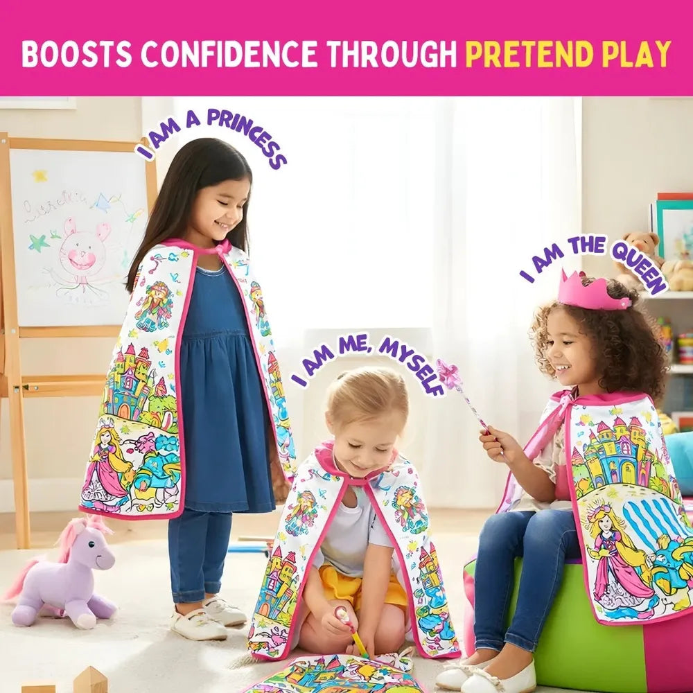 PepPlay My Princess Cape Kit | Colour, Wear & Pretend Play