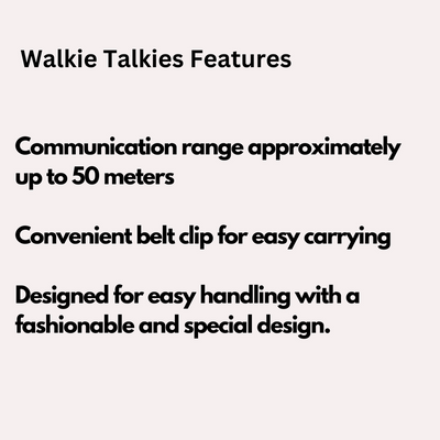 Walkie Talkie Long Range for Home (2 Pcs - 8 Batteries Included) (Superman)