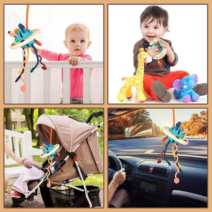 Kidology New Octopus Silicone Pulling Toy