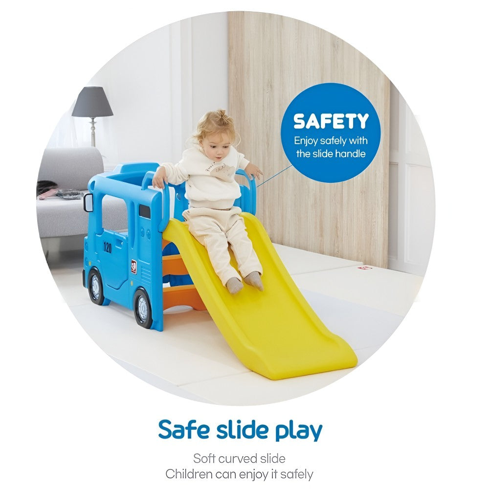 YAYA Blue Compact Bus Slide (1-6 Years)