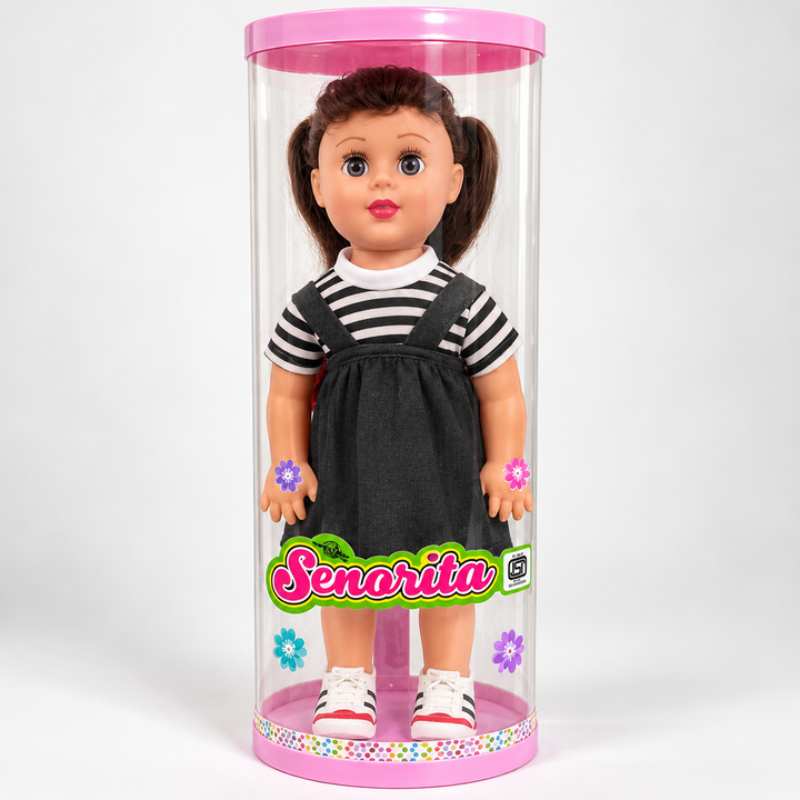 Senorita Fashion Doll in Dress | Stylish Pretend Play Doll for Kids | Dress-Up & Role Play Toy