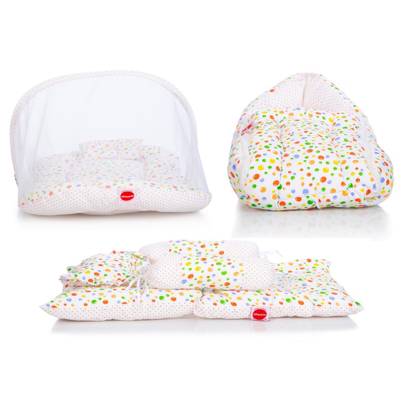 Bluebell Baby 4 Piece Bedding Set with Pillow and Bolsters Sleeping Bag and Bedding Set Combo