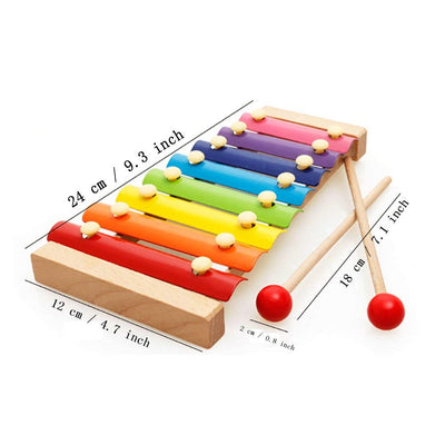 Return Gifts (Pack of 3,5,12) Xylophone for Kids (Big Size) Wooden Musical Instruments Piano Toy