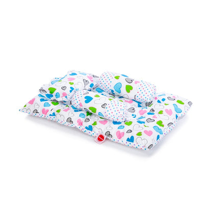 Daisy Baby 4 Piece Bedding Set with Pillow and Bolsters