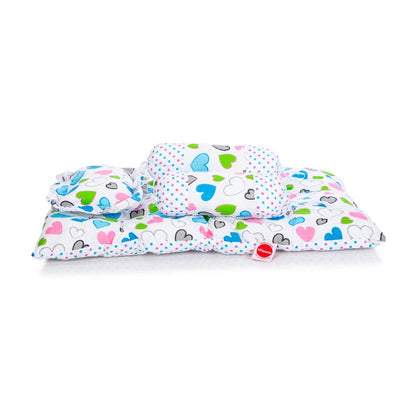 Daisy Baby 4 Piece Bedding Set with Pillow and Bolsters