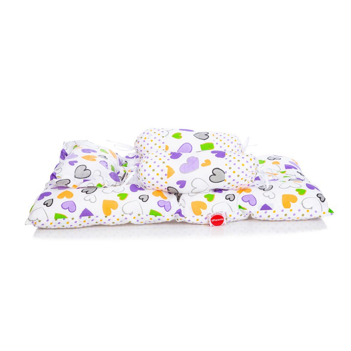 Daisy Baby 4 Piece Bedding Set with Pillow and Bolsters