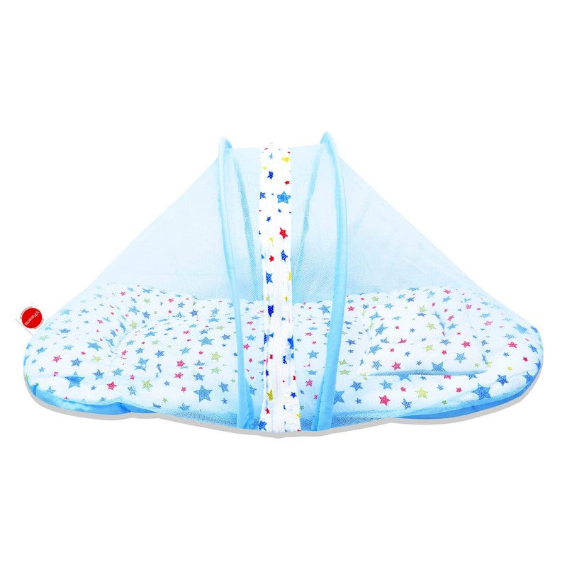 Baby Bedding Set with Mosquito net and Pillow (Blue)