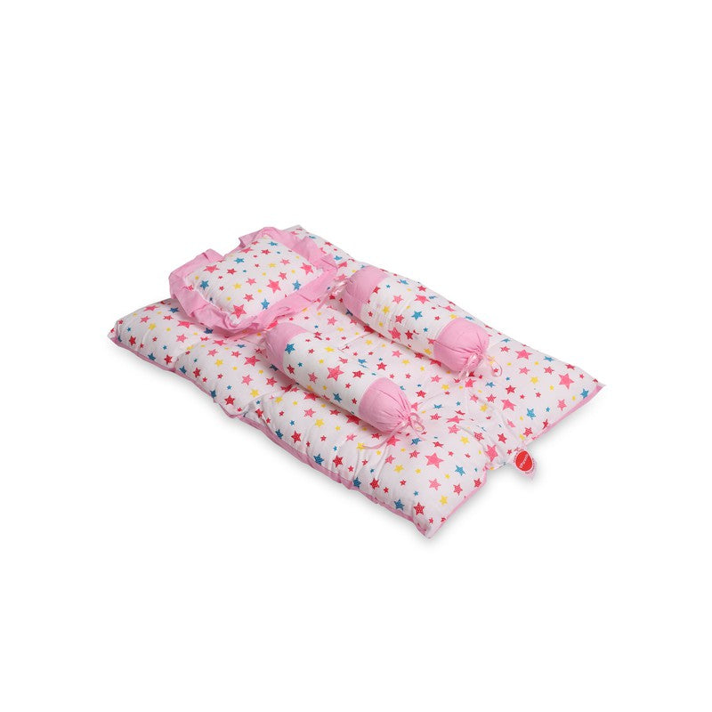 Joy Baby 4 Piece Bedding Set with Pillow and Bolsters